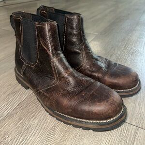 Timberland Larchmont Dark Brown Leather Chelsea Boots Mens Sz 12